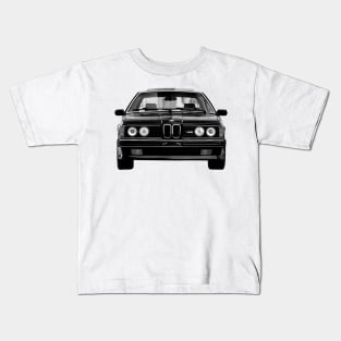 BMW M6 (1987–1989)  Cars Form Black Design Kids T-Shirt